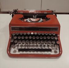 Olivetti Studio 42. Typewriter Made In Italy Circa 1940. Orange Original Surface