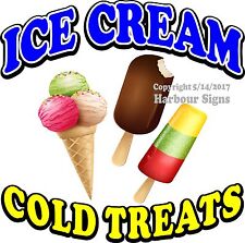 Ice Cream Decal Choose Your Size Food Truck Sign Restaurant Concession Sticker