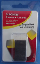 Hillman 54200 8 Magnets Ceramic Block 14 X 78 8 Per Pack New Unopened
