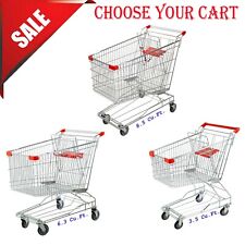Variations Commercial Supermarket Grocery Rolling Push Cart Shopping Basket New