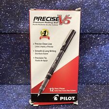 Pilot Precise V5 Stick Rollerball 12 Ct Pen - Extra Fine Point- Black -