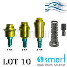 Lotx10 Dental Implant Mis Conical C1 Wp Fit Straight Multi Unit 1mm3mm5 Mm