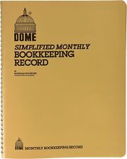 Dome Publishing Co Inc No. 612- Simplified Monthly Bookkeeping Record