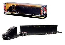 164 Maisto Mack Anthem Semi Enclosed Transporter Trailer Model Black 12418bk