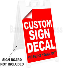 Replacement Sign A-frame Sidewalk Custom Signicade Decal Sticker 24x36 No Board