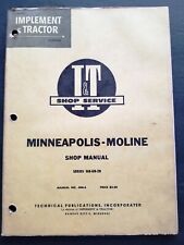 Minneapolis Moline Gb-ub-zb Seriestractors Service Manual