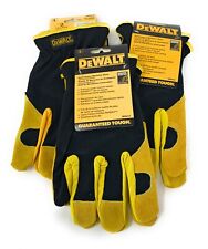 3 Pack Dewalt Dpg216 Leather Performance Hybrid Glove