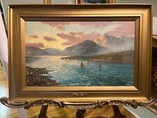 Old Master Fe Jamieson Oil Painting Scottish Mountain 20th Century Nice Frame