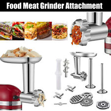 Stainless Food Meat Grinder Attachment Sausage Stuffer Kitchenaid Stand Mixer
