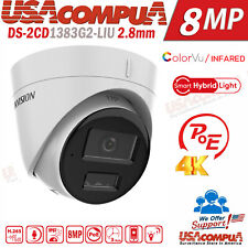 Hikvision 2mp 4mp 8mp Ip Poe Colorvu Ir Ip Camera Smart Hybrid Light 2.8mm