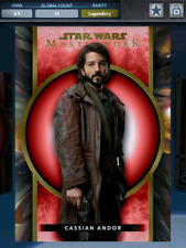 Topps Star Wars Card Trader Cassian Andor Masterwork Base Red Legendary Digital