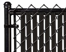 Chain Link Black Double Wall Tube Privacy Slat For 6ft High Fence Bottom Lock