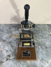 Vintage Franklin Mfg. Corp. Signet Embosser Imprinting Press Machine Wgold Leaf