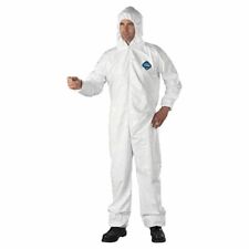 Dupont Ty127s Tyvek Protective Disposable Coverall Clothing Bunny Suit Hood M-5x