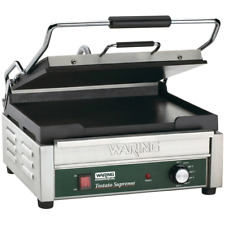 Waring Tostato Supremo Large Smooth Top Bottom Panini Grill - 14 12 X 11