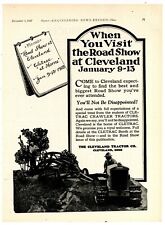 1927 Cletrac Cleveland Tractor Ad Arba Road Show In Cleveland Jan 1929