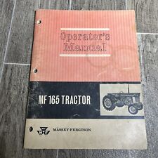 Massey Ferguson Mf 165 Tractor Operators Owners Manual Operation Maintenance