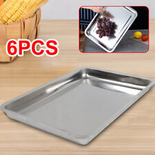 6pcs 2 Full Size Commercial Restaurant Anti-clog Food Meal Steam Table Pans