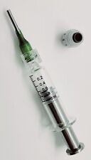Metal Plunger Syringe Borosilicate Glass Luerlock Hobby Flyfshing Shipfast