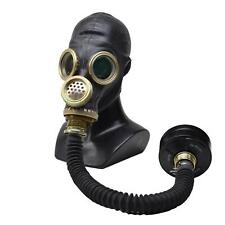 Genuine Soviet Gas Mask Gp-5m Black Rubber Face Mask Respiratory Surplus 1960s