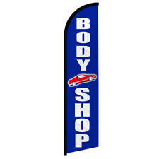 Body Shop Windless Advertising Swooper Flag Auto Body