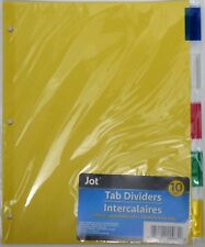 Jot Standard 3-ring Binder Tab Dividers With Tabs Mixed Colors 1 Pack