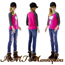Female Mannequin Realistic Looking Full Body Metal Stand Teen Girl F142wigs