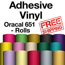 Oracal 651 Vinyl -12x5 Ft Roll Adhesive Vinyl 61 Colors Available Craft Hobby