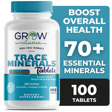Multi Mineral Supplement 100 Tablets Iron Free Non-gmo By Grow Vitamin