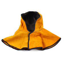 Flame Retardant Cowhide Split Leather Welding Hood With Neck Shoulder Drape Hat