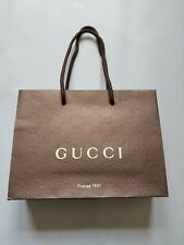 Lot Of 5 Gucci Firenze 1921 Brown Guccissima Paper Gift Shopping Bags