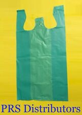 Plastic Bags 16 Large Green 21 X 6.5 X 11.5 T-shirt Grocery Shopping Bags