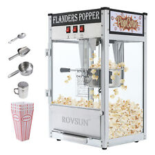 Rovsun Commercial 8oz Popcorn Machine Countertop Maker Vintage Style 850w Black
