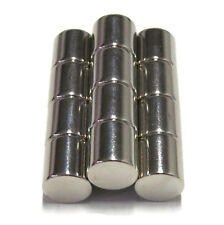 38x38 N52 Cylinder Magnet 10mm 12 Pack Rare Earth Neodymium .375 Inch 10 Lbs
