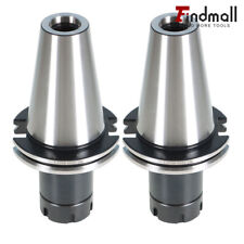 2pc 4 100mm Gage Length Tool Holder Cat50 Er32 Collet Chuck For Cnc Milling