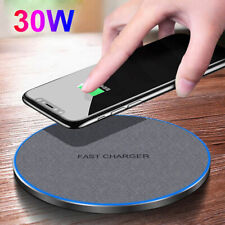 Us 30w Wireless Charger Charging Pad Mat For Iphone 14 13pro Max 8plus Xs Xr