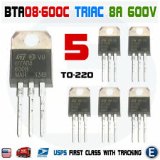 5pcs Bta08-600 Triac Bta08-600c 8a 600v To-220 Sensitive Gate
