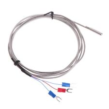 Stainless Steel Rtd Pt100 Temperature Thermocouple With 2m 3 Cable Wires