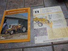 2 Original Vintage Ih Mccormick Farmall Cub Tractor Dealer Brochures Snow Blade