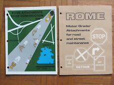 1967 Sales Brochures Rome Plow Co Cedartown Ga Road Attachments For Caterpillar