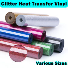 Glitter Heat Transfer Vinyl Htv Rolls Iron On Film T-shirt Clothing Diy Crafts