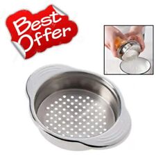 Stainless Steel Can Strainer Sieve Press Lid Oil Drainer Remover Unique Design
