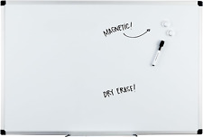 Magnetic Dry Erase White Board 36 X 24-inch Aluminum Frame Silverwhite