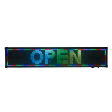 26x8 Outdoor Sign Full Color Rgb Led Programmable Scrolling Sign Message Board