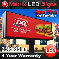 Led Sign Outdoor Full Color 2 Sided Led Programmable Message Digital Sign P6