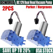 2pcs Parker Hargraves Dc12v Dual Head Brushless Air Pump Vacuum Diaphragm Pump
