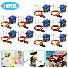 10pcs 9g Sg90 Micro Digital Servo Motor For Rc Robot Helicopterboat Arduinocar