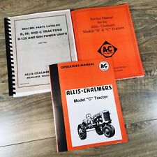 Allis Chalmers Model C Tractor Service Manual Parts Operators Owners Repair Shop