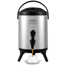 Vevor Insulated Hot And Cold Beverage Dispenser Server 1.5gallon Stainless Steel