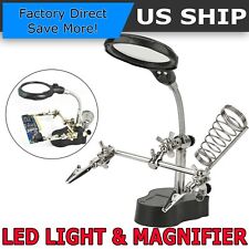 Helping Third Hand Magnifier Soldering Stand Clamp Holder Alligator Clip Tools